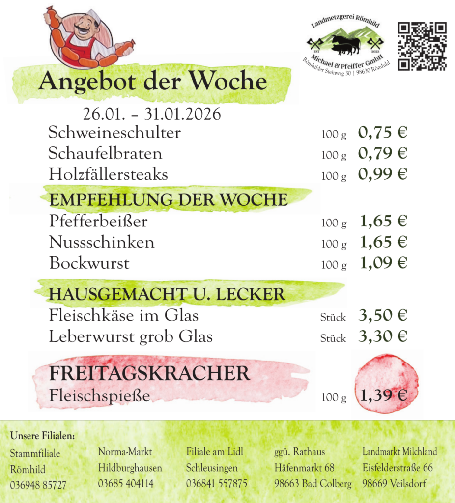 Angebot Römhild 26.01